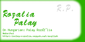 rozalia palay business card